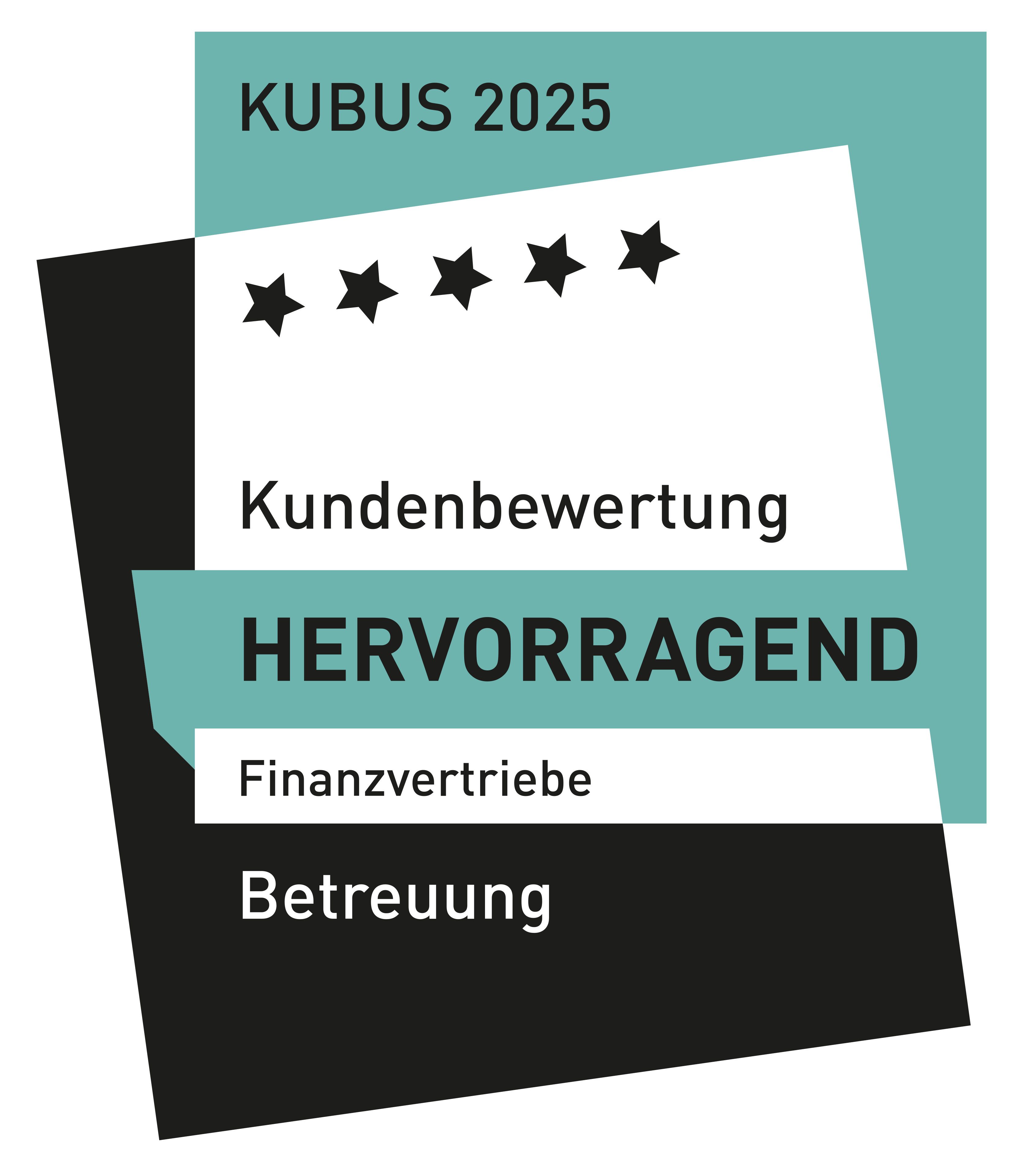 Auszeichnung KUBUS, sehr gut, Preis Leistung